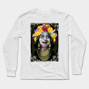 Lady dia de los muertos Long Sleeve T-Shirt